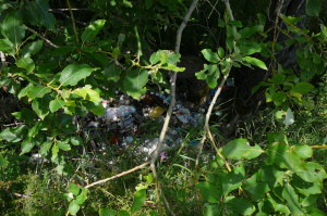 Мусор в воронке